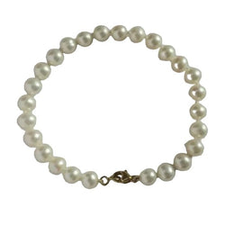 Bracelet Souple en or jaune et perles - Castafiore