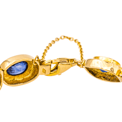 Bracelet Souple en or jaune et saphirs - Castafiore