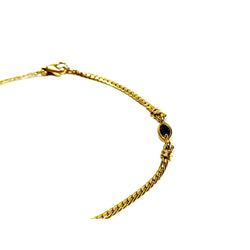 Bracelet souple en or jaune et saphirs - Castafiore