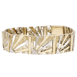 Bracelet Souple en or jaune, or blanc - Castafiore