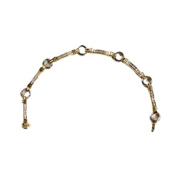 Bracelet Souple en or jaune, or blanc et diamants - Castafiore