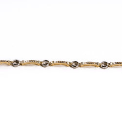 Bracelet Souple en or jaune, or blanc et diamants - Castafiore