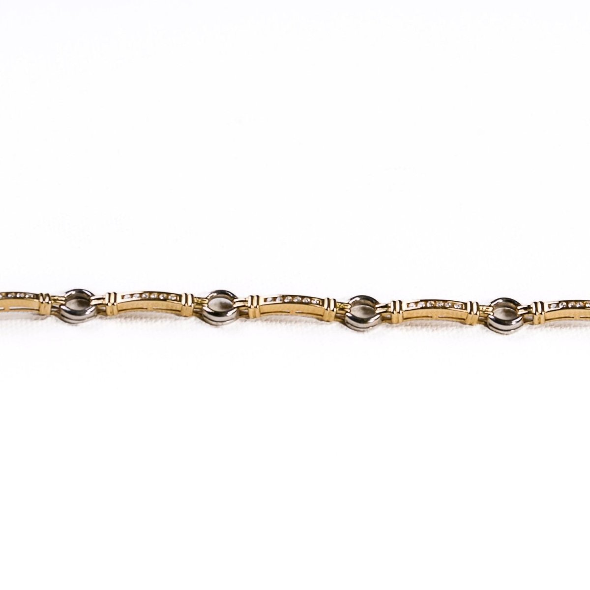 Bracelet Souple en or jaune, or blanc et diamants - Castafiore