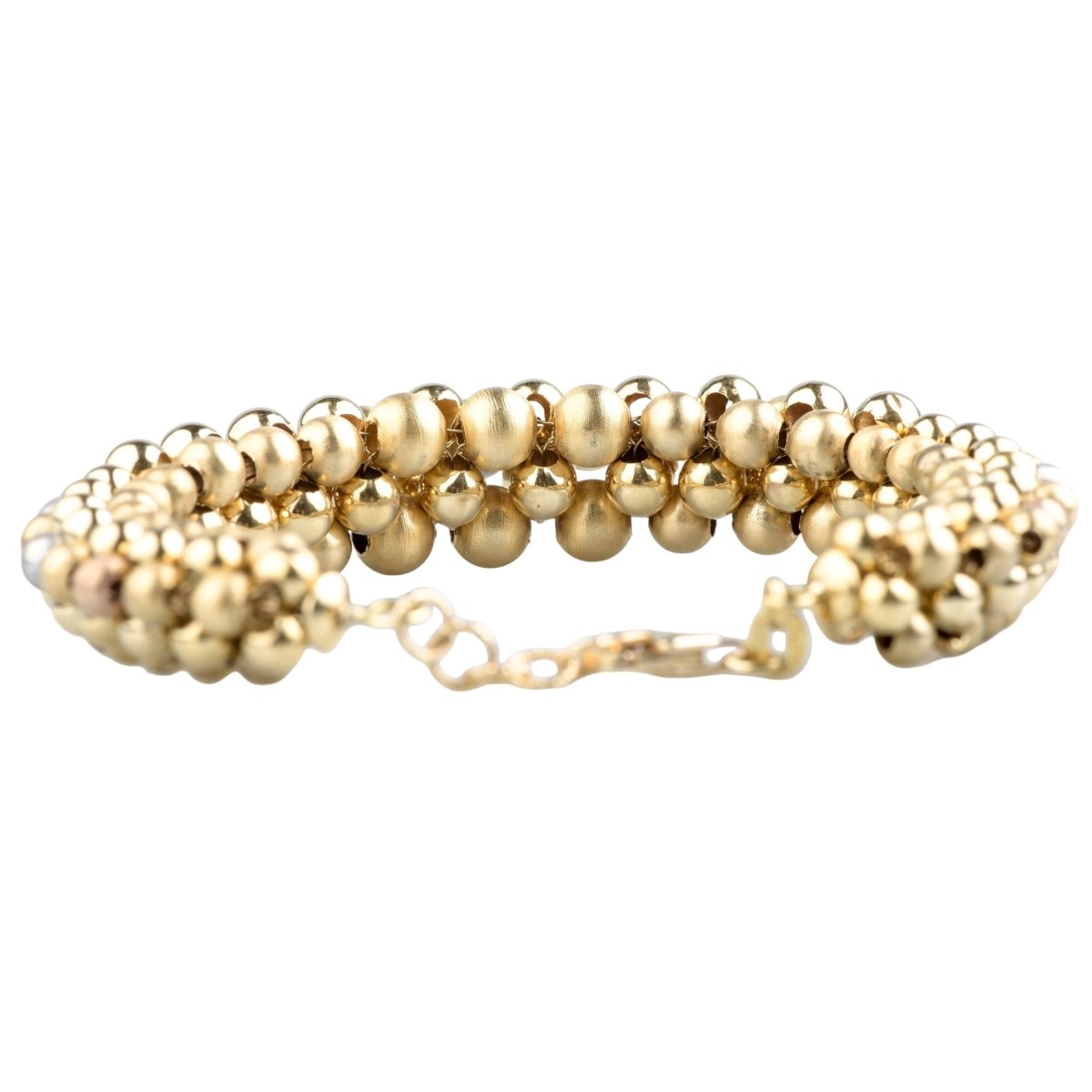 Bracelet Souple en or jaune, or blanc et or rose - Castafiore