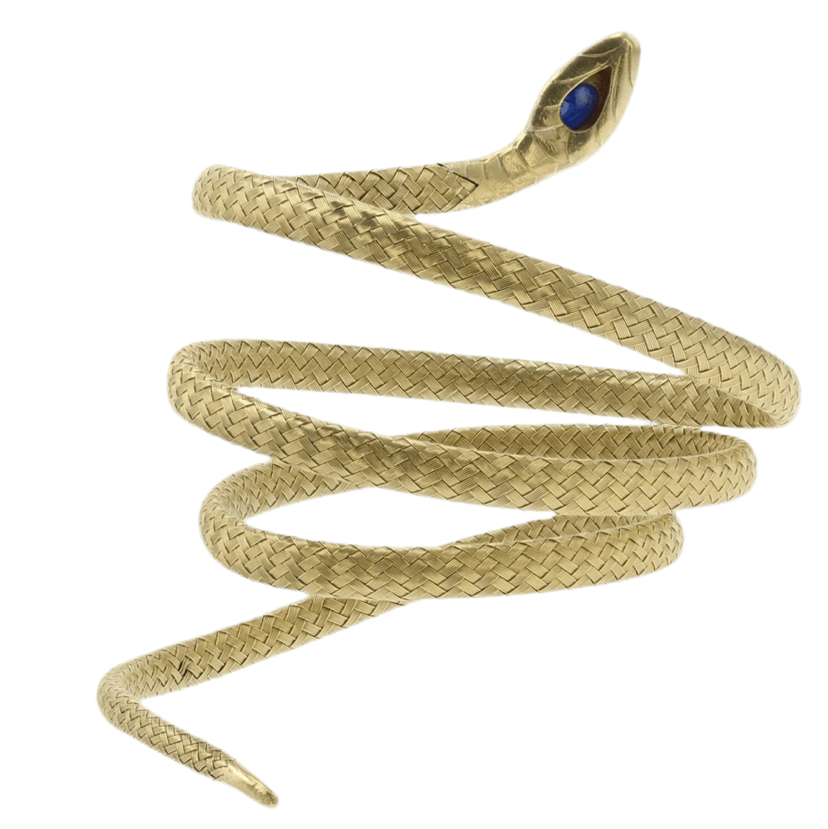 Bracelet Souple en or jaune, rubis et saphir - Castafiore