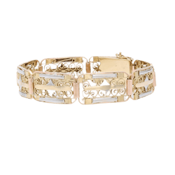 Bracelet Souple en or rose, or blanc et or jaune - Castafiore