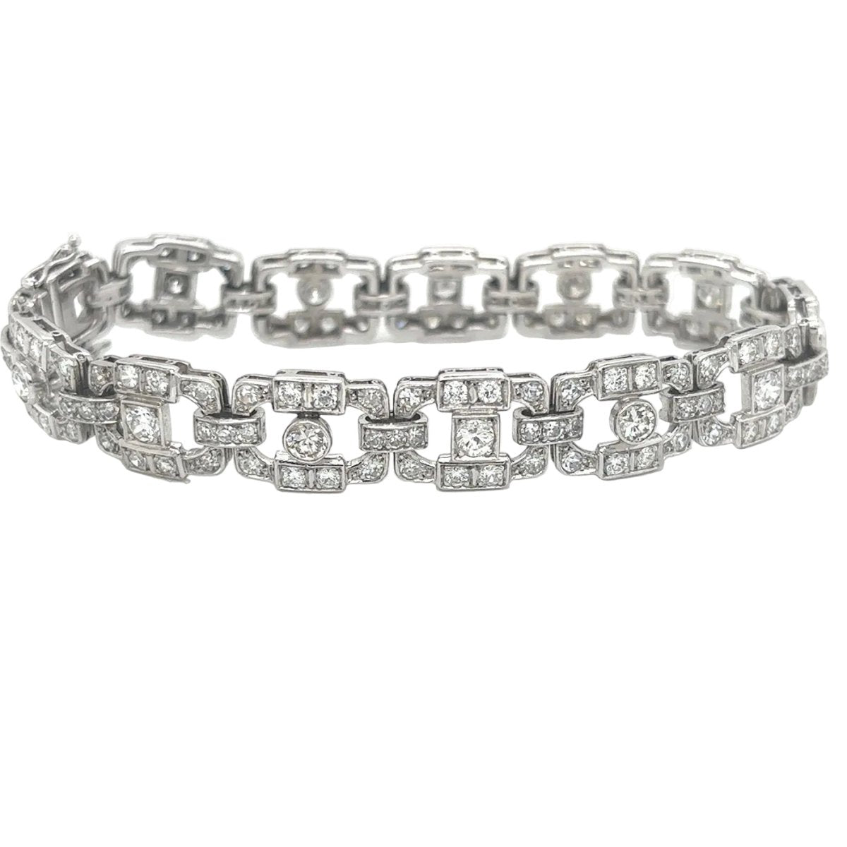 Bracelet Souple en platine et diamants - Castafiore