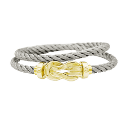 Bracelet Souple FRED "Chance Infinie" en or rose et acier - Castafiore