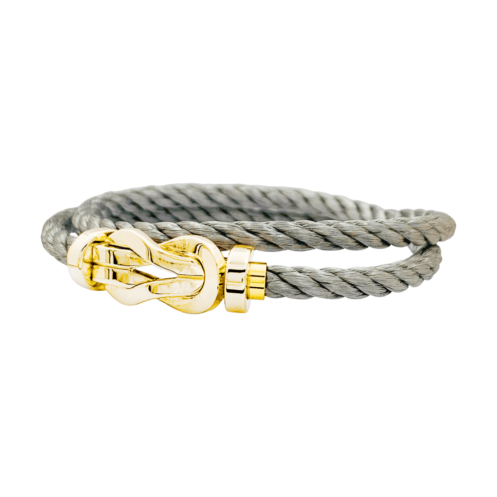 Bracelet Souple FRED "Chance Infinie" en or rose et acier - Castafiore