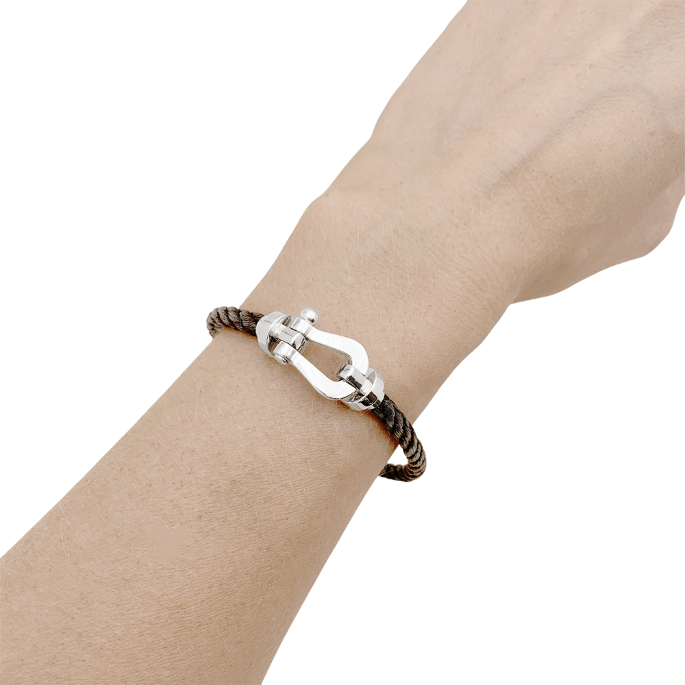 Bracelet Souple FRED "Force 10" en or blanc - Castafiore