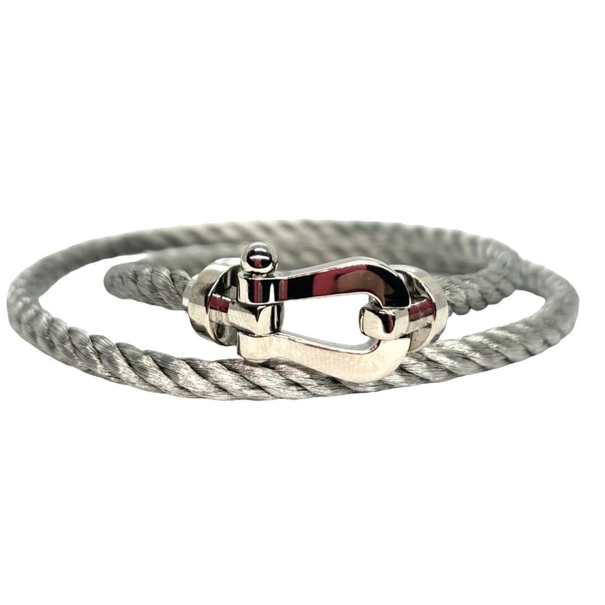 Bracelet Souple FRED Force 10 en or blanc