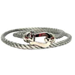 Bracelet Souple FRED Force 10 en or blanc