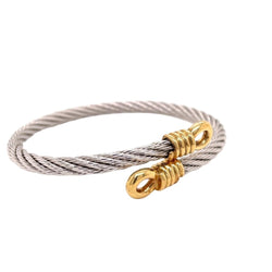 Bracelet Souple FRED "Force 10" en or jaune et acier - Castafiore