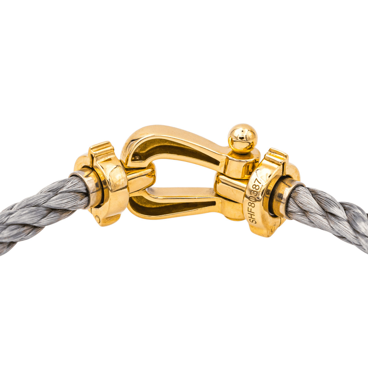 Bracelet Souple FRED "Force 10" en or jaune et acier - Castafiore