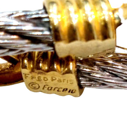 Bracelet Souple FRED "Force 10" en or jaune et acier - Castafiore
