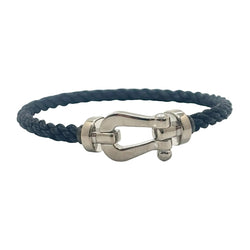 Bracelet Souple FRED "Force 10" GM en or blanc - Castafiore