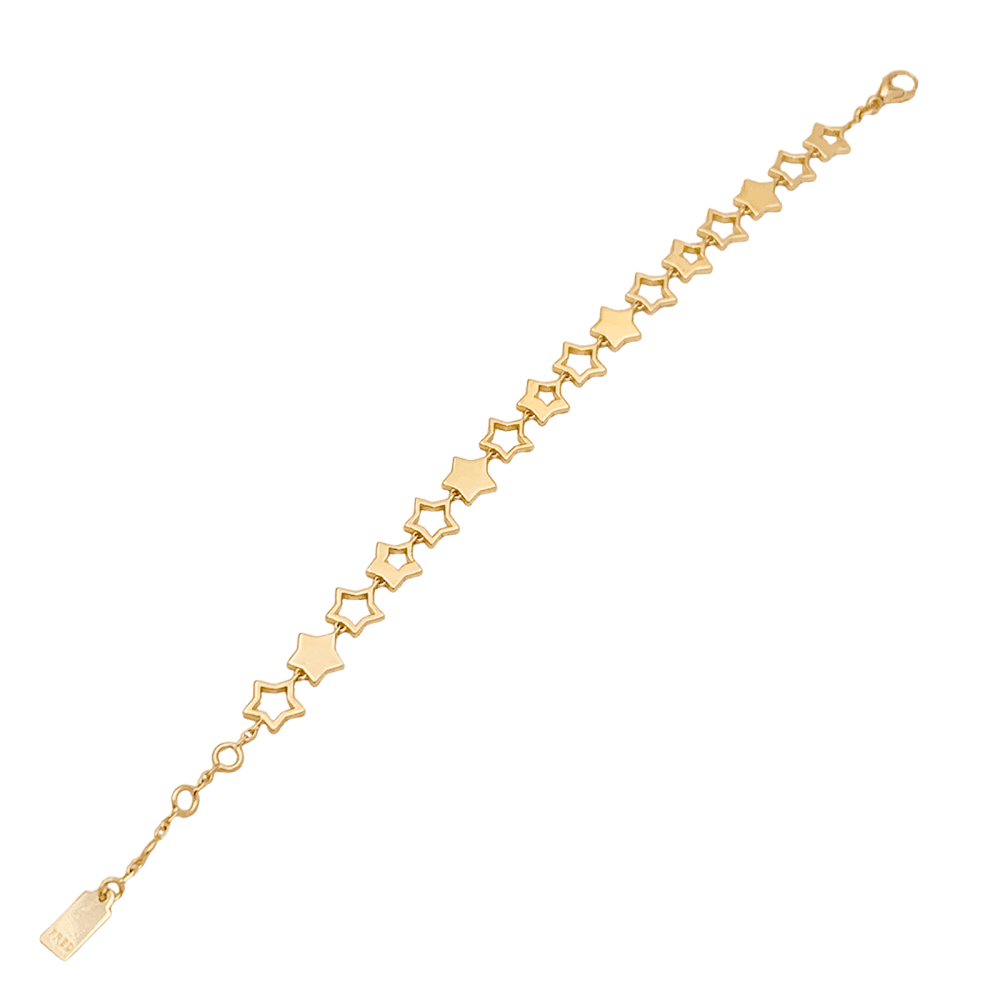 Bracelet Souple FRED "Star" en or jaune et diamants - Castafiore