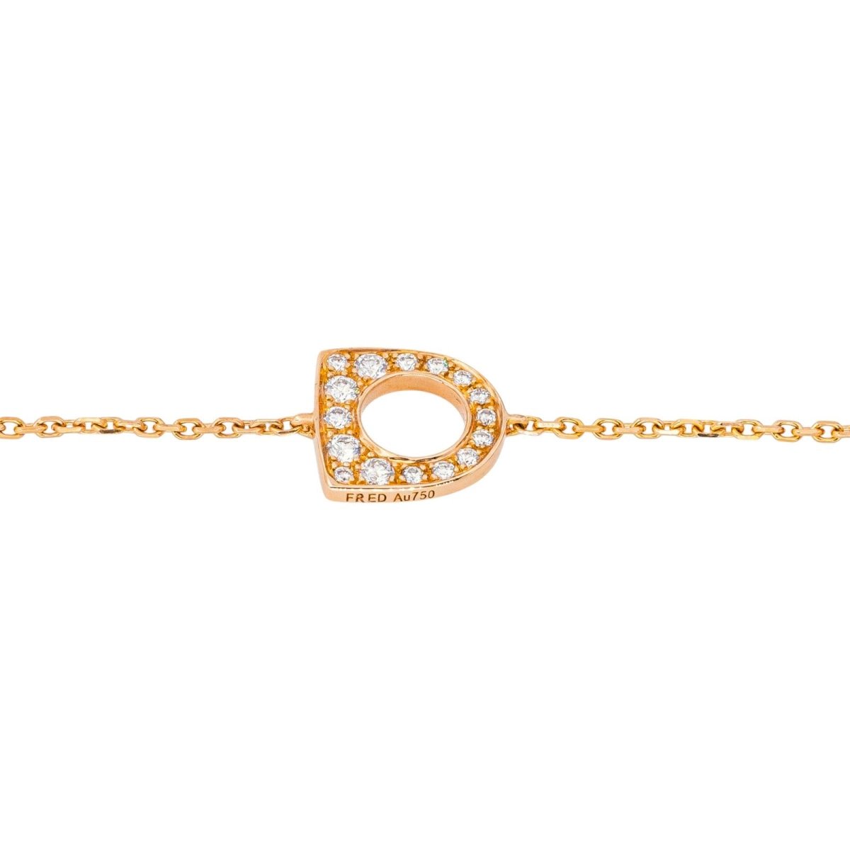Bracelet Souple FRED "Success" en or rose et diamants - Castafiore