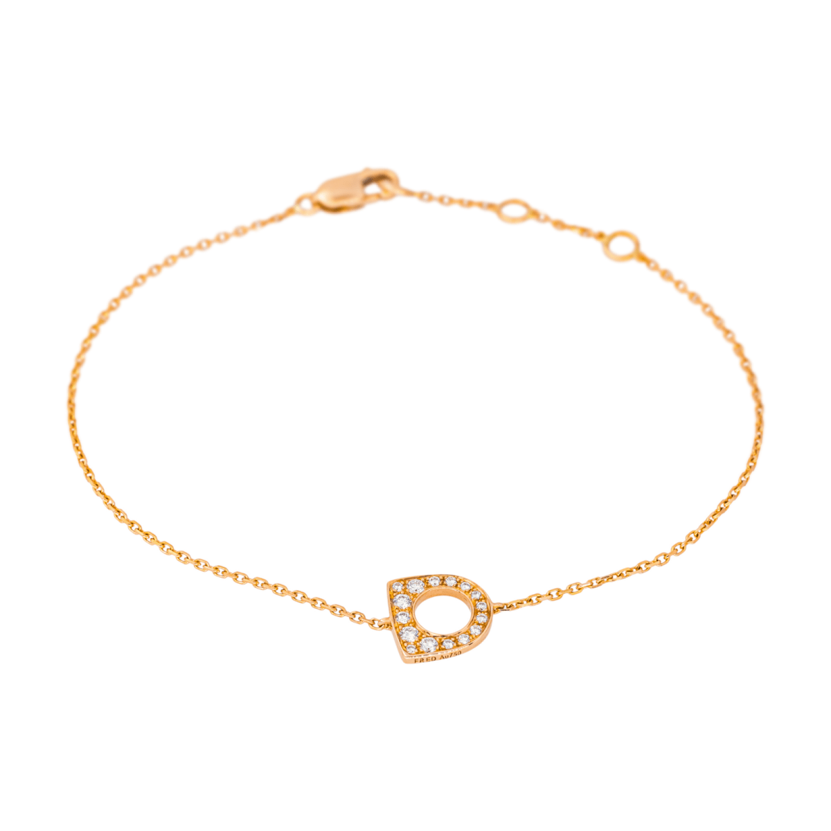Bracelet Souple FRED "Success" en or rose et diamants - Castafiore