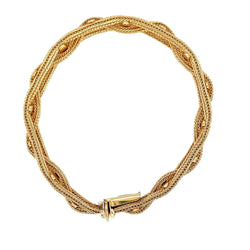 Bracelet Souple FRETELLI FILIPPINI en or jaune - Castafiore