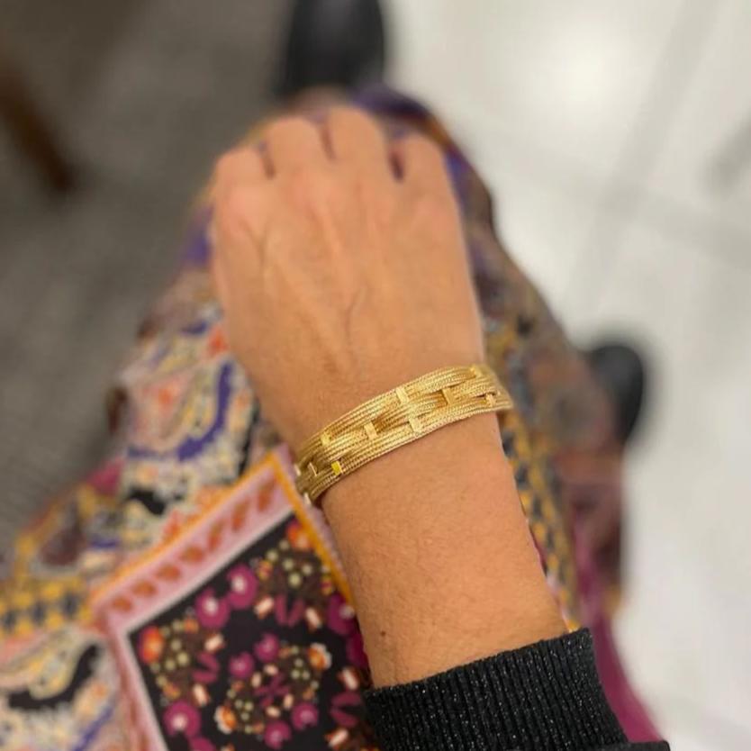 Bracelet Souple FRETELLI FILIPPINI en or jaune - Castafiore