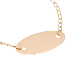 Bracelet Souple GINETTE NY "Sequin" en or rose - Castafiore