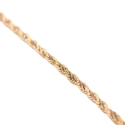 Bracelet Souple mailles corde et vénitienne or deux tons - Castafiore