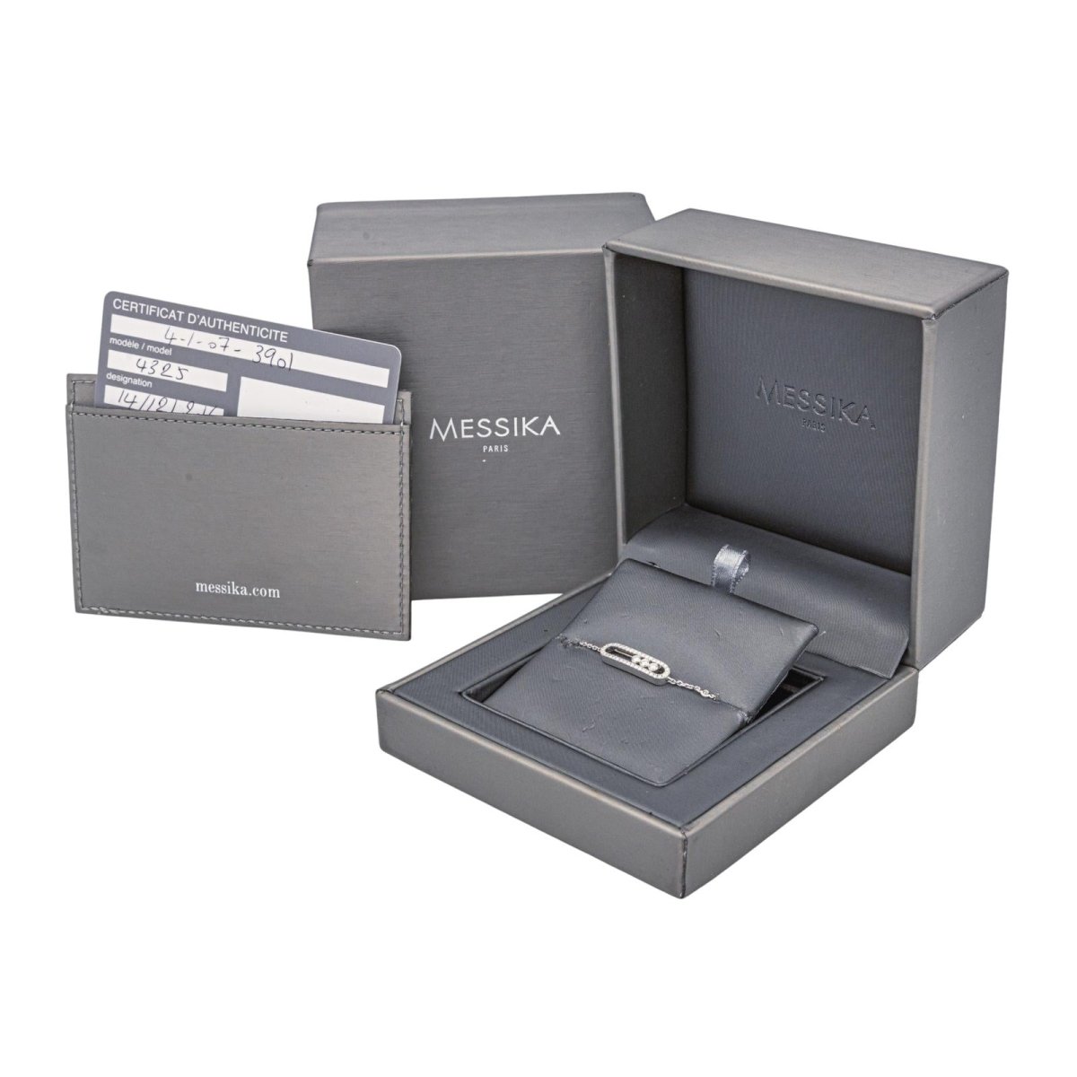 Bracelet Souple MESSIKA "Baby move" en or blanc et diamants - Castafiore