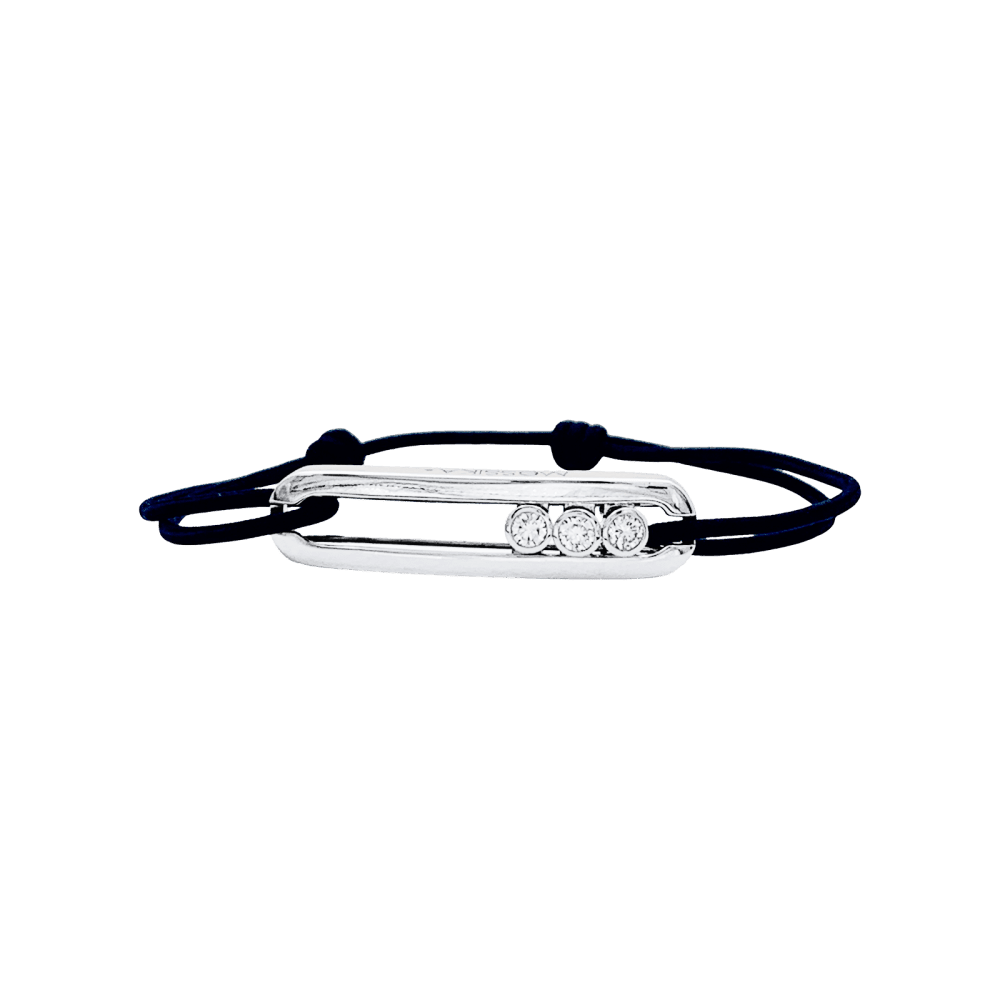 Bracelet Messika, "Messika Care(s)", white gold and diamonds.