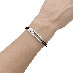 Bracelet Messika, "Messika Care(s)", white gold and diamonds.