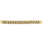 Bracelet souple VAN CLEEF & ARPELS en or jaune et or blanc - Castafiore