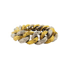 Bracelet souple VAN CLEEF & ARPELS en or jaune et or blanc - Castafiore