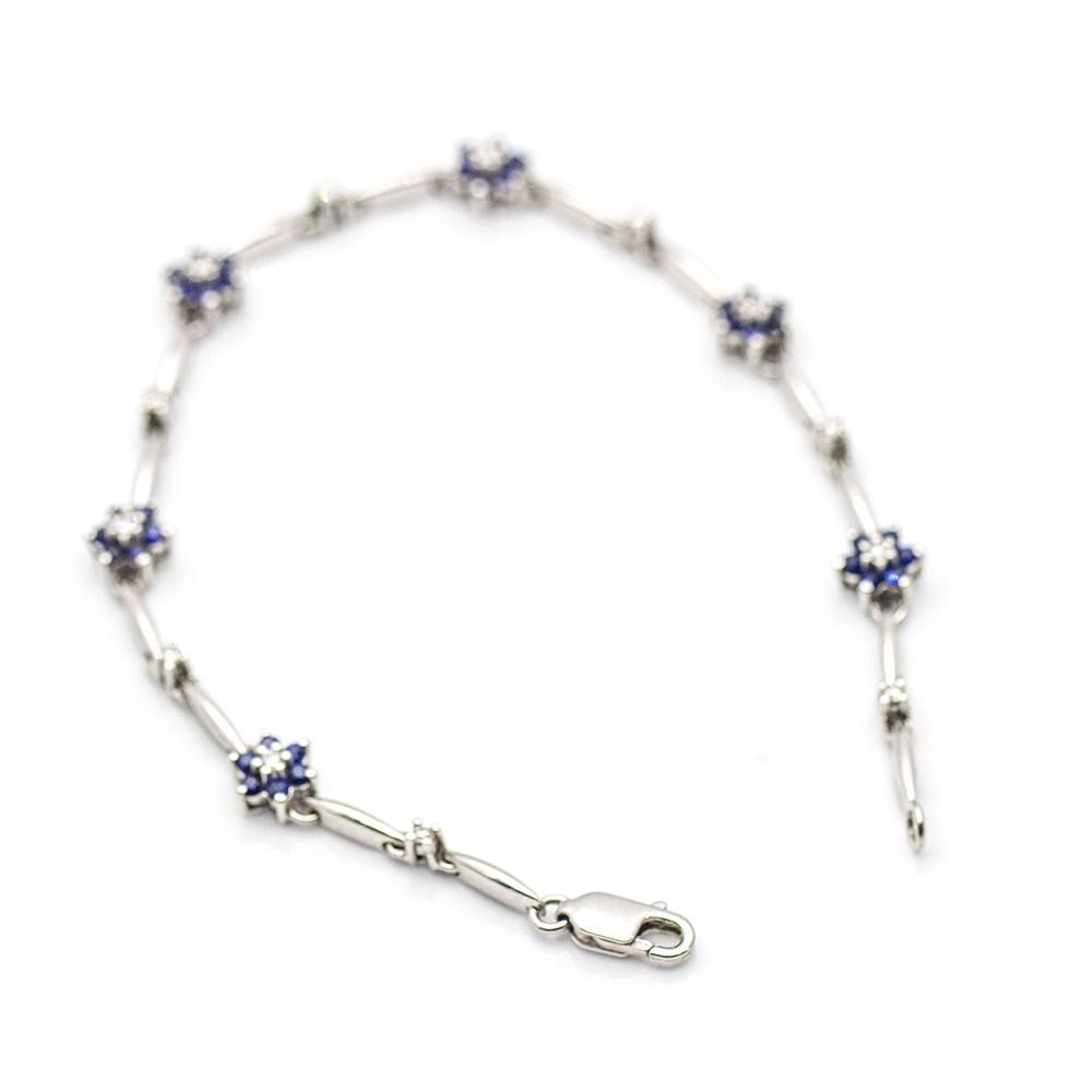 Bracelet SPRING avec saphirs et diamants - Castafiore