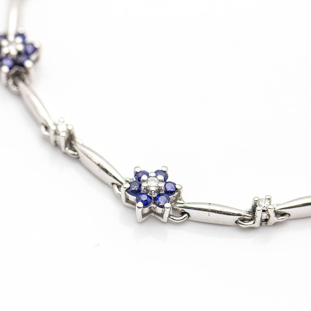 Bracelet SPRING avec saphirs et diamants - Castafiore