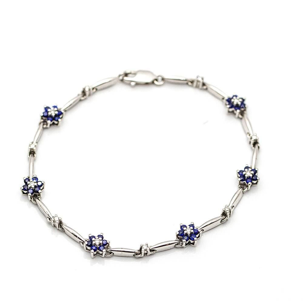 Bracelet SPRING avec saphirs et diamants - Castafiore
