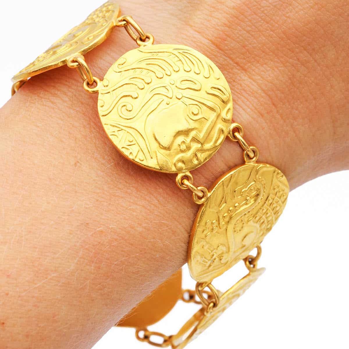 Bracelet STATERE MONNAIE DE PARIS en or jaune - Castafiore