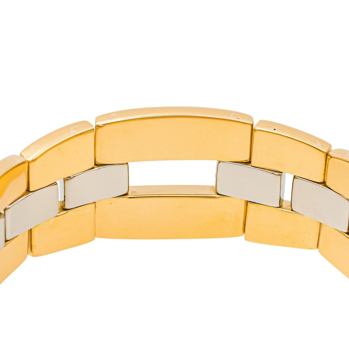 Bracelet Tank BOUCHERON en or jaune, or blanc et or rose - Castafiore