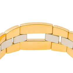Bracelet Tank BOUCHERON en or jaune, or blanc et or rose - Castafiore