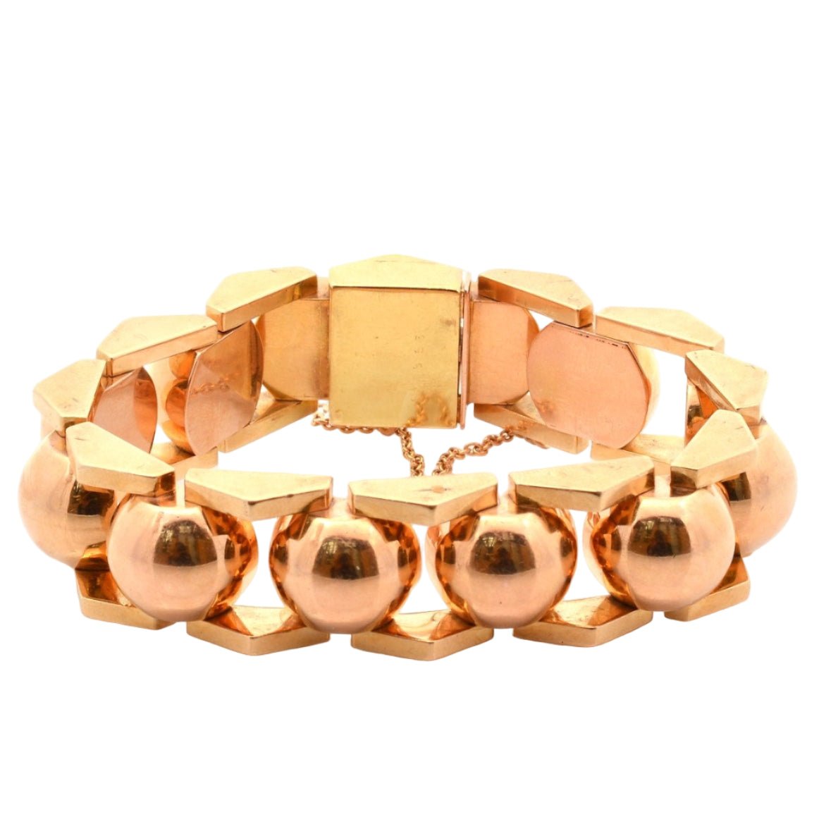 Bracelet Tank en or jaune - Castafiore