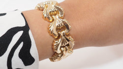 Bracelet Tank en or jaune - Castafiore