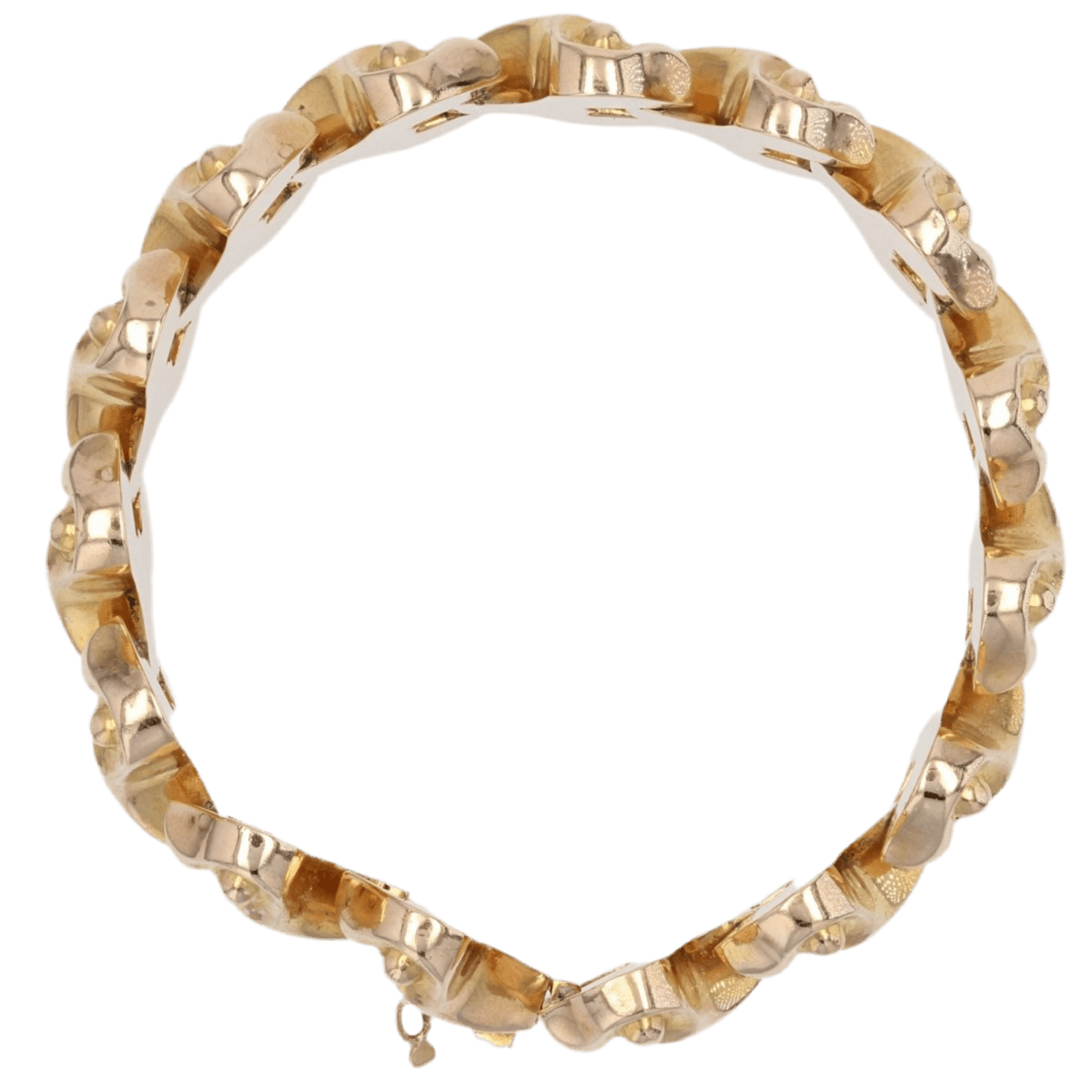 Bracelet Tank en or jaune - Castafiore