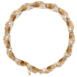 Bracelet Tank en or jaune - Castafiore