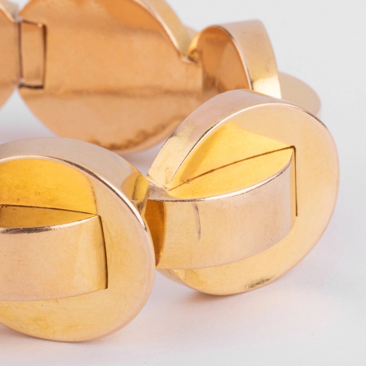 Bracelet Tank en or jaune - Castafiore