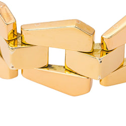 Bracelet Tank en or jaune - Castafiore