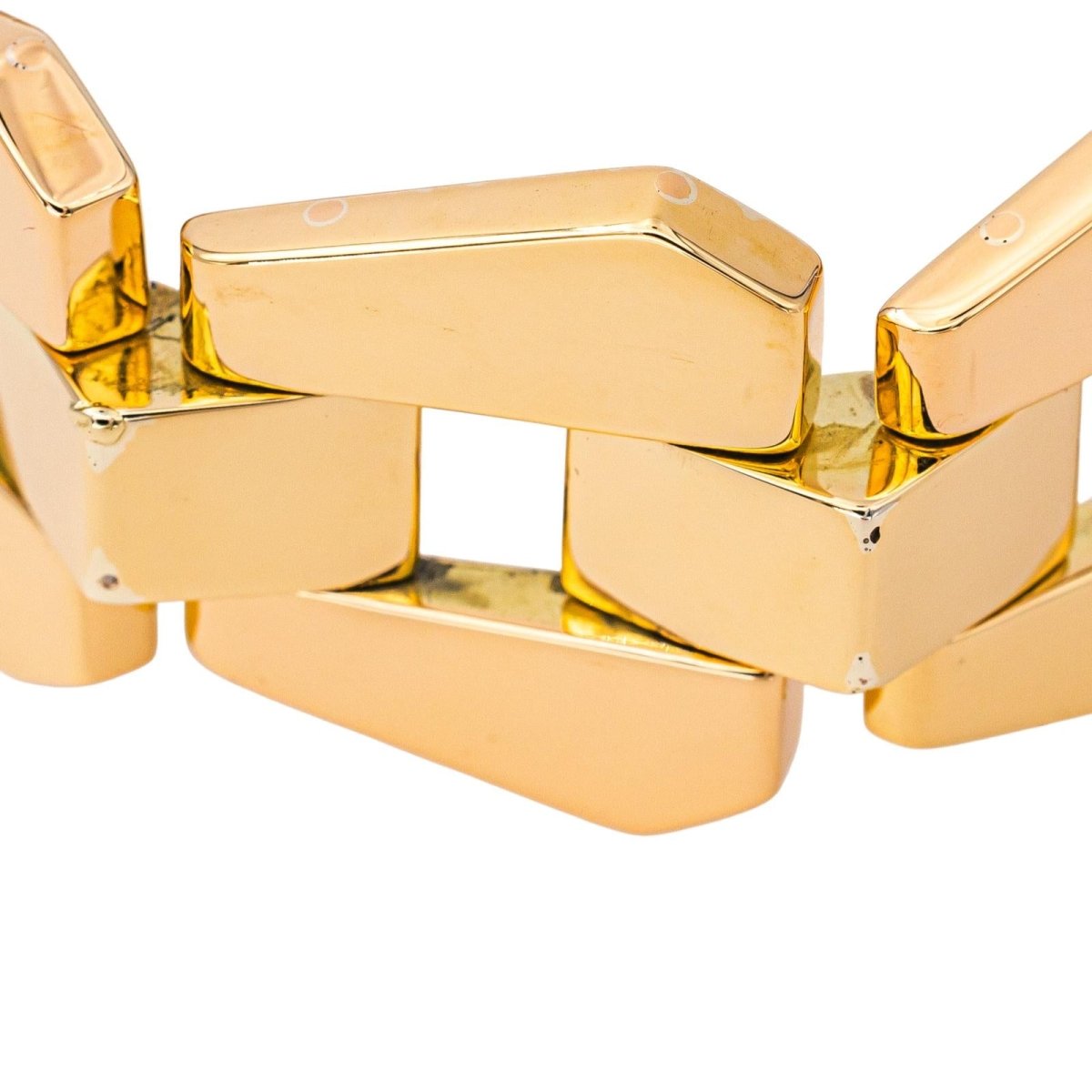 Bracelet Tank en or jaune - Castafiore