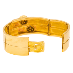 Bracelet Tank en or jaune et diamants - Castafiore