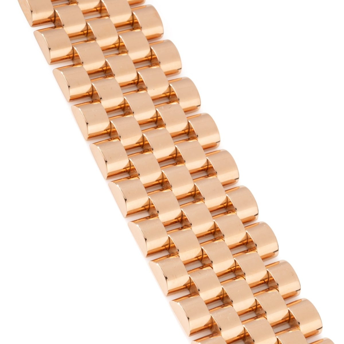 Bracelet Tank en or rose - Castafiore