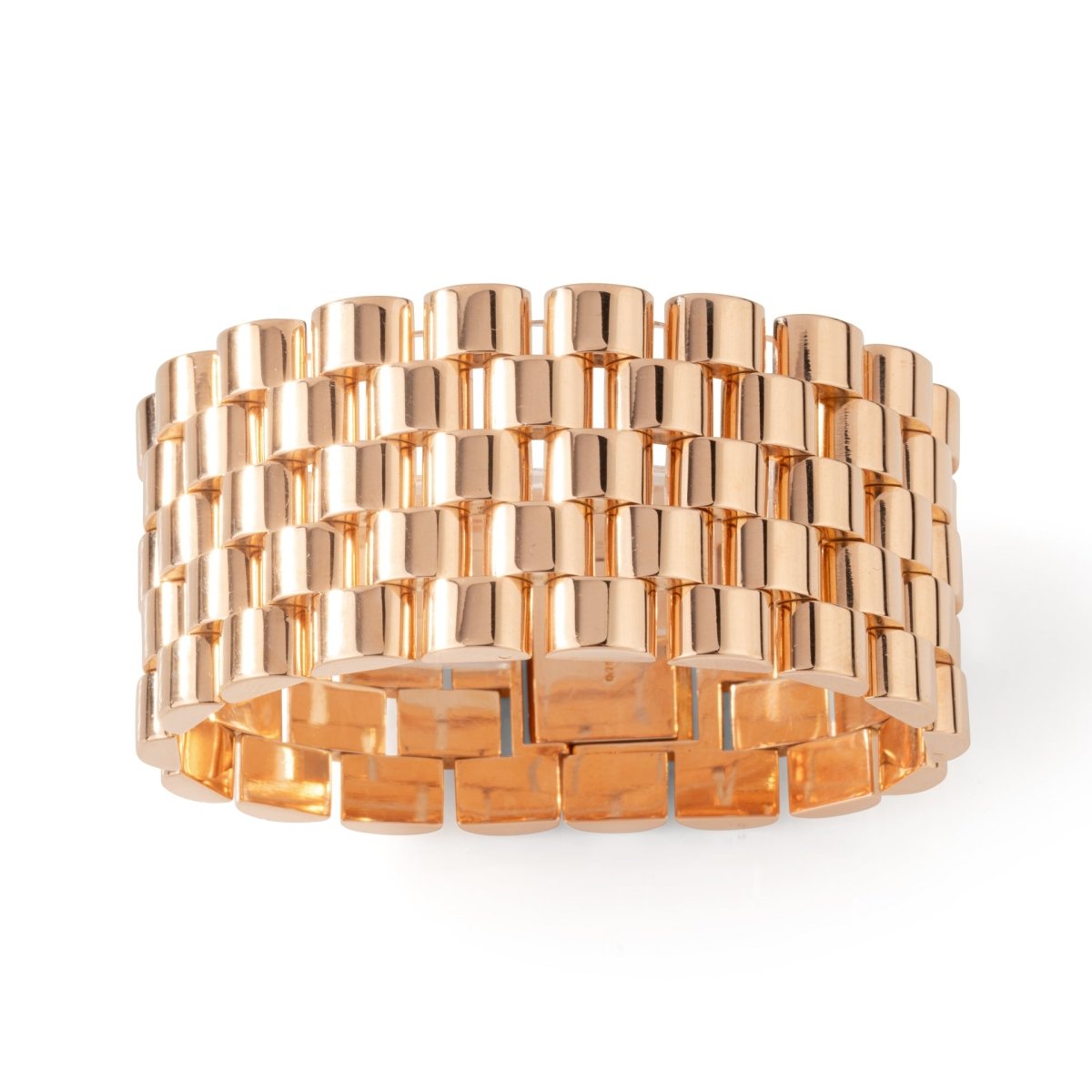 Bracelet Tank en or rose - Castafiore