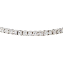 Bracelet Tennis Or blanc Diamant - Castafiore