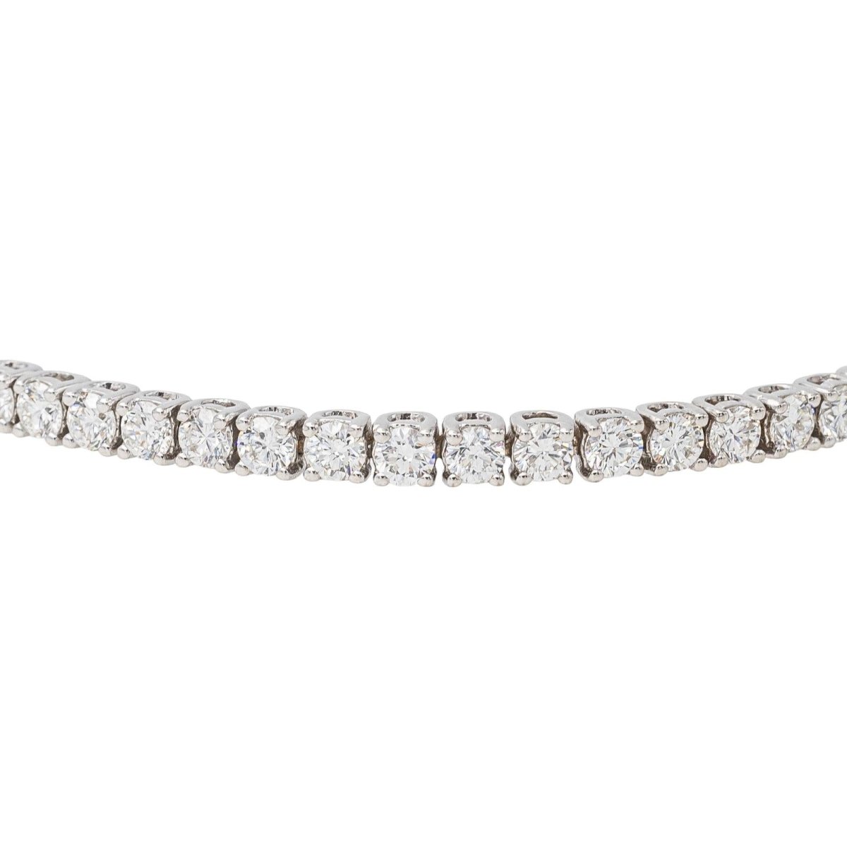 Bracelet Tennis Or blanc Diamant - Castafiore